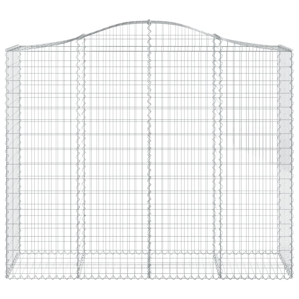 Cestas De Gaviones 2 Uds Forma De Arco Hierro 200x50x160/180 Cm_3