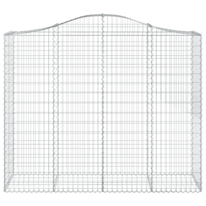 Cestas De Gaviones 2 Uds Forma De Arco Hierro 200x50x160/180 Cm_3