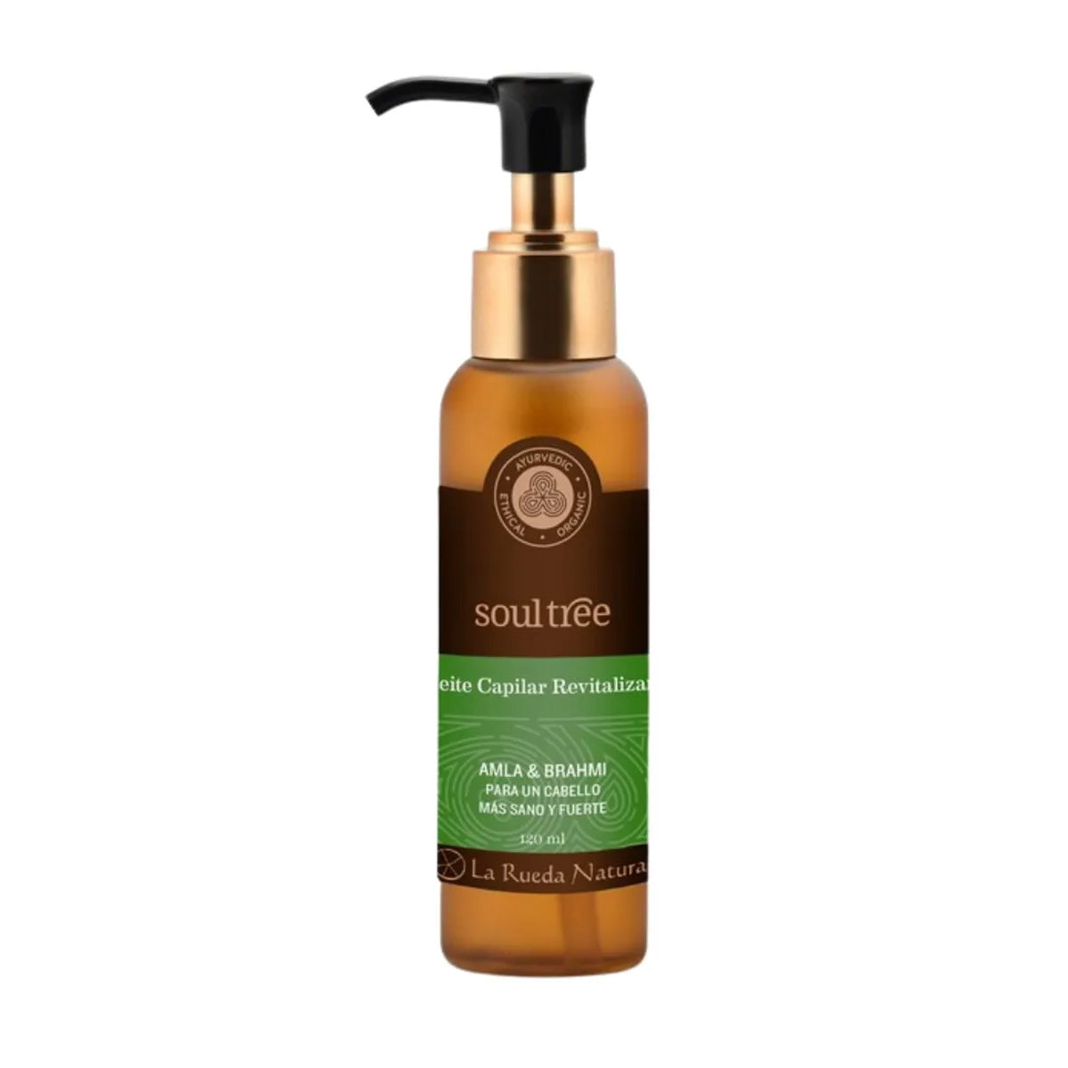 Aceite capilar Ayurveda Revitalizante ligero todo tipo de cabellos Soultree 120 ml con Dosificador
