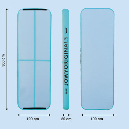 Airtrack 300x100x20cm Colchoneta Inflable, Color Azul_2