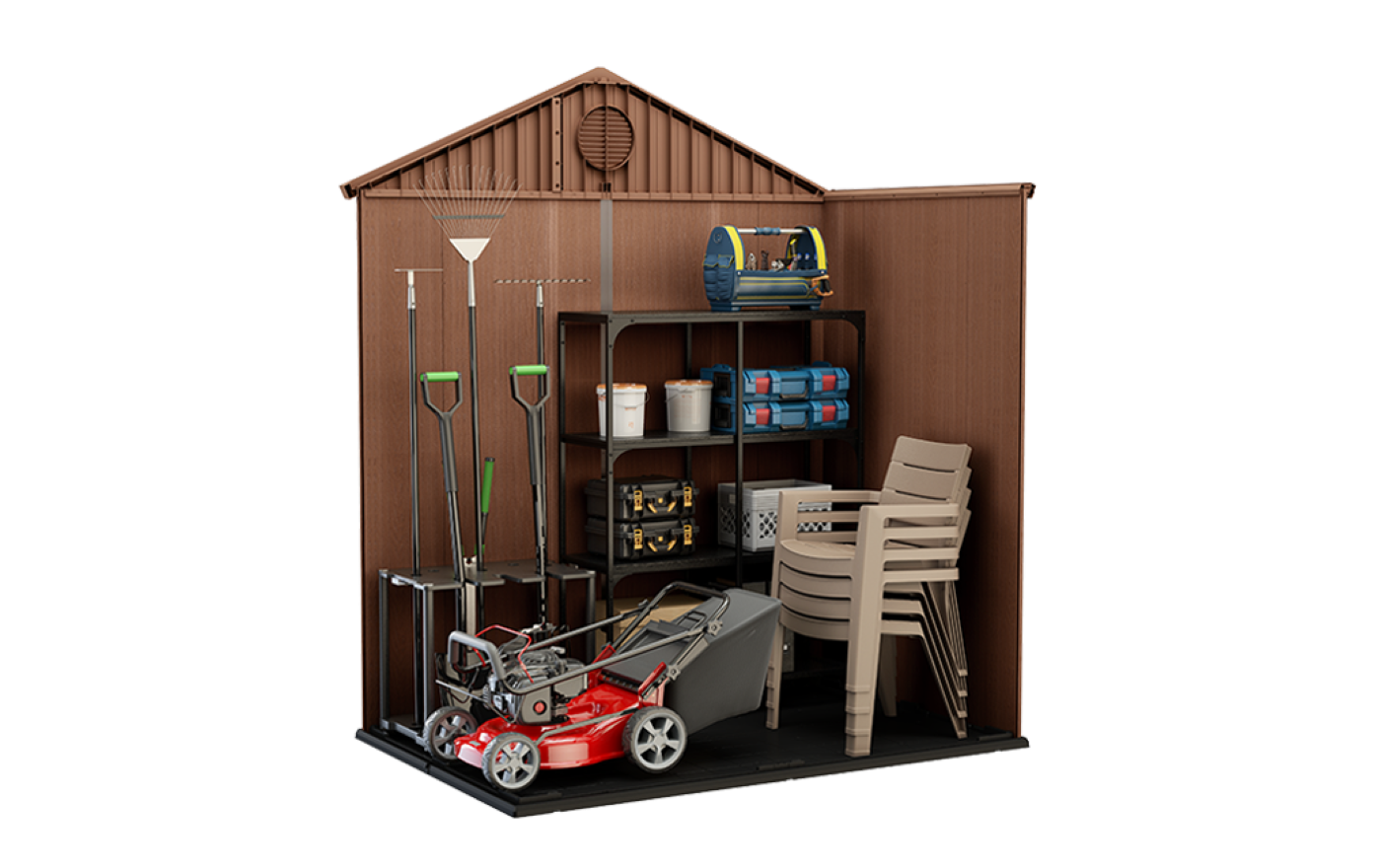 Keter Caseta De Jardín Darwin 6x8 Cobertizo 190x244x221 Wxdxh Cm