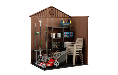 Keter Caseta De Jardín Darwin 6x8 Cobertizo 190x244x221 Wxdxh Cm