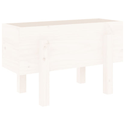 Jardinera Madera Maciza De Pino Blanco 62x30x38 Cm_5