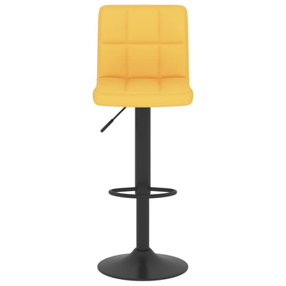 Taburete De Cocina De Tela Amarillo Mostaza_1