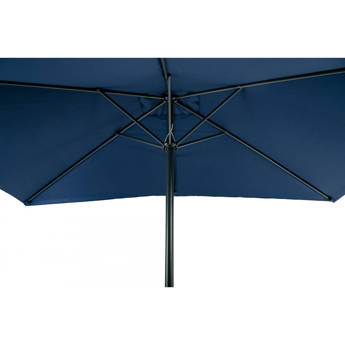 Sombrilla Rectangular Azul 2x3m Aluminio Y Poliéster Con Manivela - Sombrilla Recto - Mobiliario De Jardín_1
