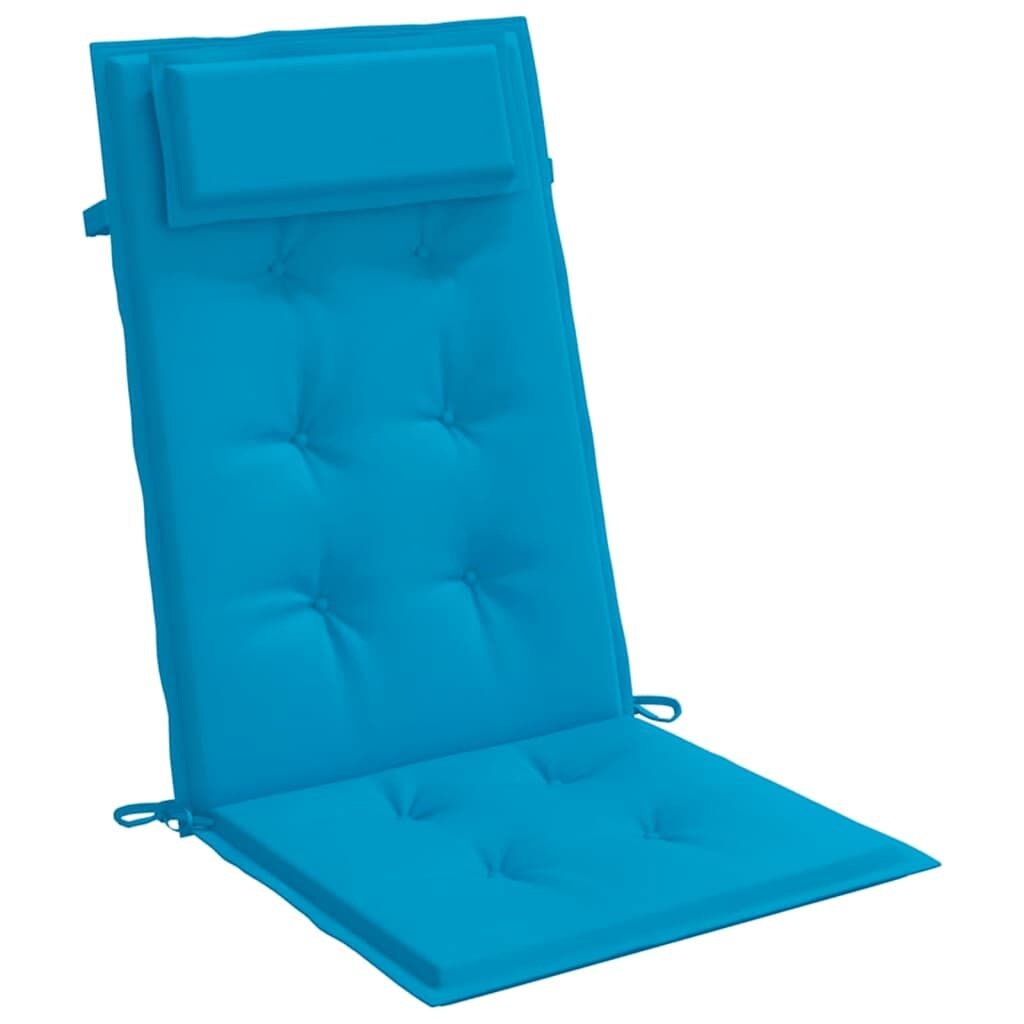 Vidaxl Cojines De Silla Con Respaldo Alto 4 Uds Tela Oxford Azul Claro_3