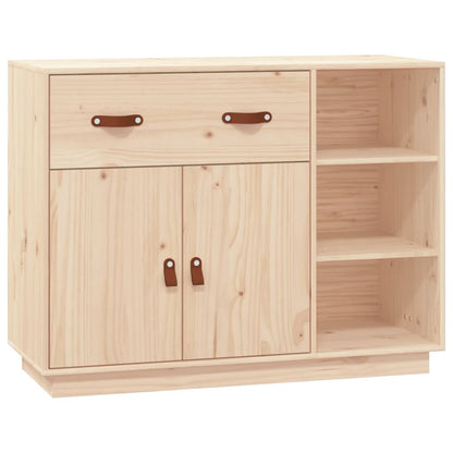 Aparador De Madera Maciza De Pino 98,5x40x75 Cm / Vetonek_1
