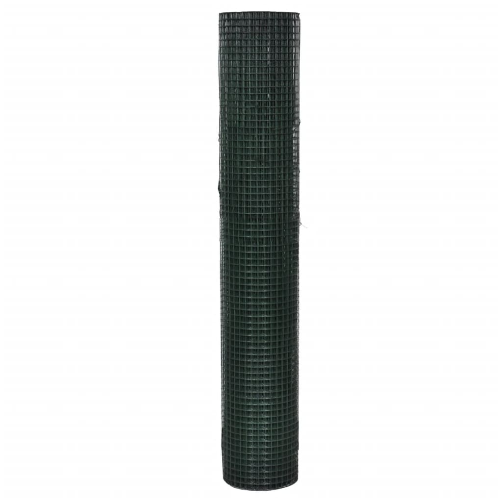 Alambrada Gallinero Galvanizada Recubrimiento Pvc Verde 25x1 M / Vetonek_0