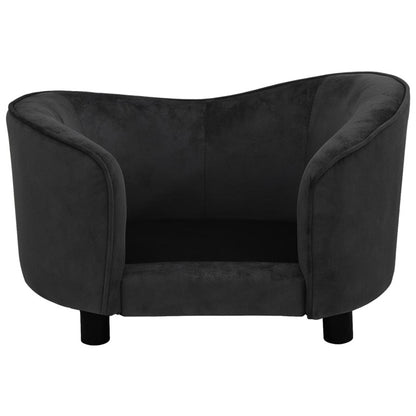 Vidaxl Sofá Para Perros Felpa Negro 69x49x40 Cm_5