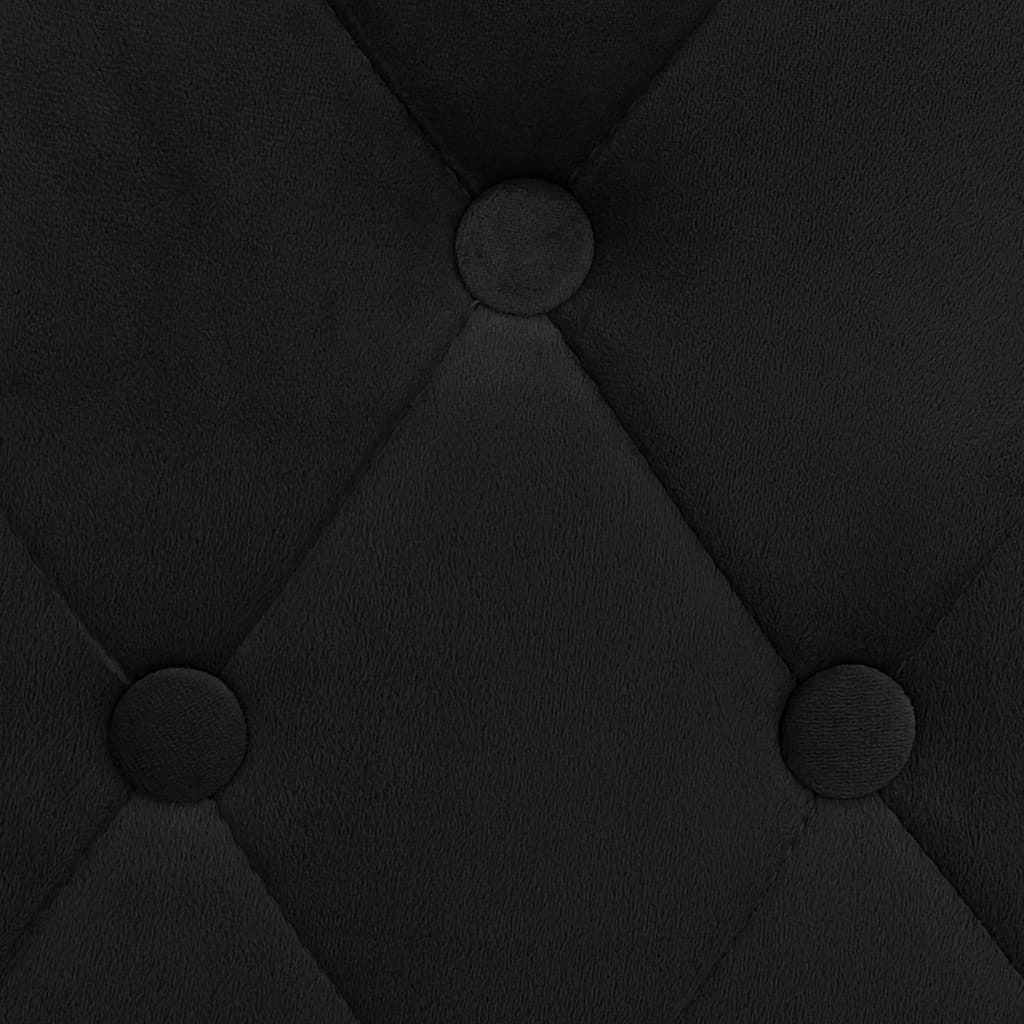 Taburetes De Cocina 2 Unidades Terciopelo Negro_4