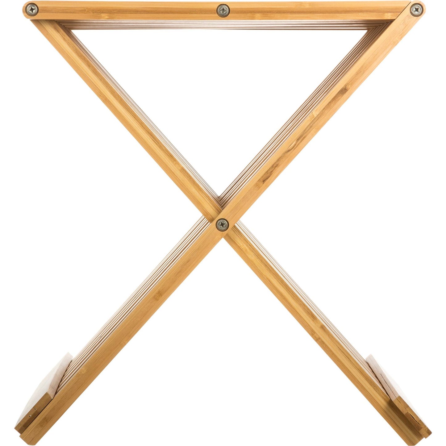 Well Home Silla - Taburete Plegable De Bambú 40x32x45cm_4