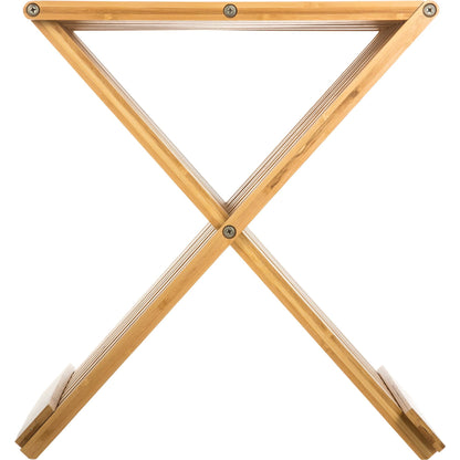 Well Home Silla - Taburete Plegable De Bambú 40x32x45cm_4