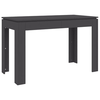 Mesa De Comedor De Madera Contrachapada Gris 120x60x76 Cm_4