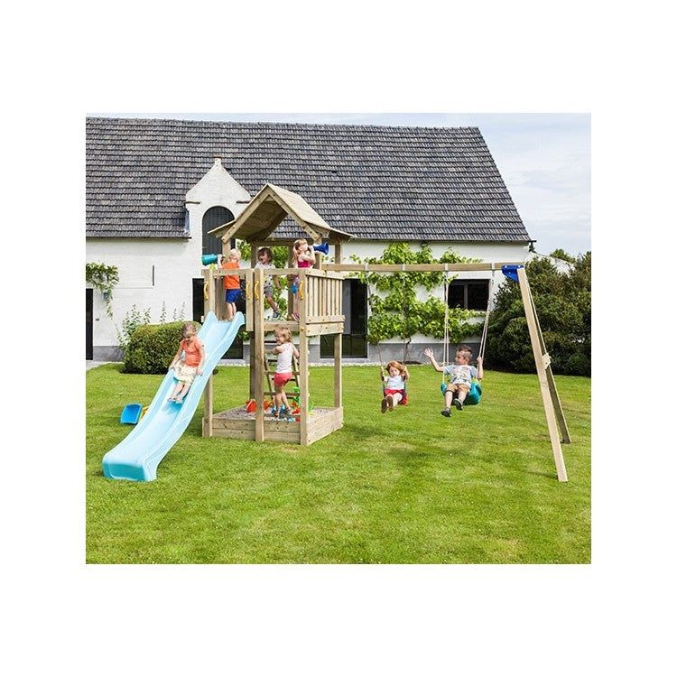 Parque Infantil Masgames Pagoda L Con Columpio Individual.