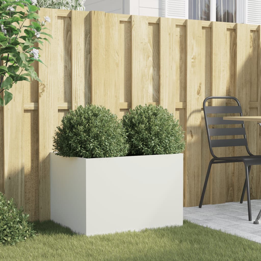 Jardinera Acero Blanco 62x47x46 Cm_2