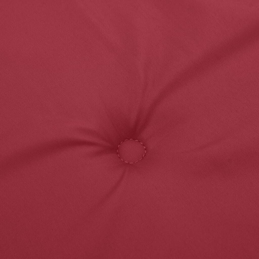 Vidaxl Cojín De Banco De Jardín Tela Oxford Rojo Tinto 180x50x3 Cm_4