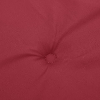 Vidaxl Cojín De Banco De Jardín Tela Oxford Rojo Tinto 180x50x3 Cm_4