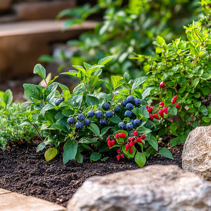 Mezcla De Superfrutas - 6 Pzs - Actinidia Vaccinium - Altura 25-40cm - ⌀9cm