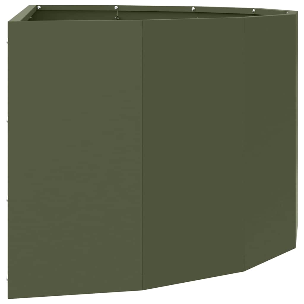 Jardinera Verde Oliva 90 X 45 X 35 Cm Acero_5