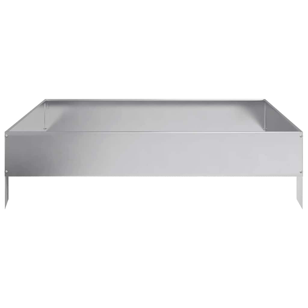 Jardinera De Acero Galvanizado 100x100x26 Cm_3