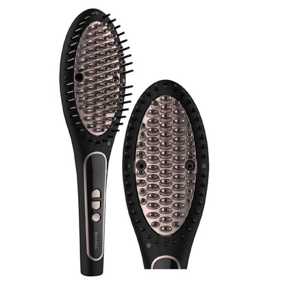 Cecotec Cepillo Alisador De Cerámica Bamba Instantcare Perfectbrush. 61 W Revestimiento De Queratina Y Aceite De Argán E_0