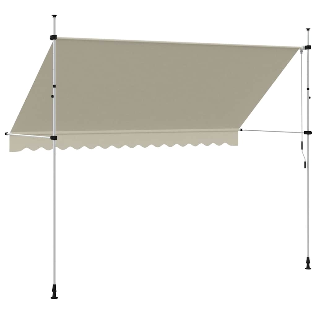 Toldo Retráctil De Operación Manual 350 Cm Crema_4