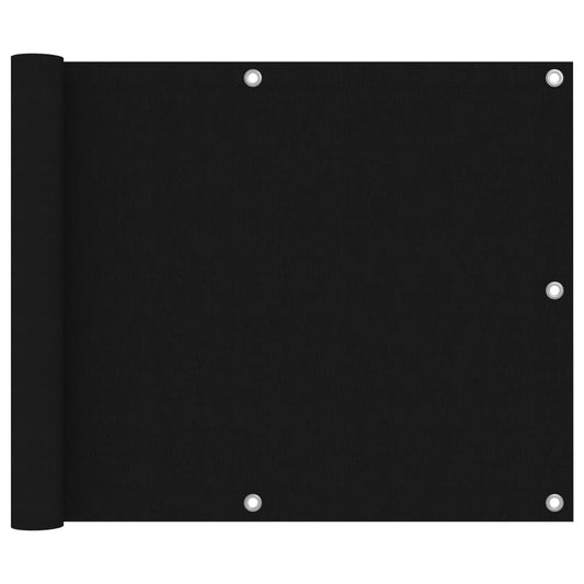Vidaxl Toldo Para Balcón De Tela Oxford Negro 75x300 Cm_0