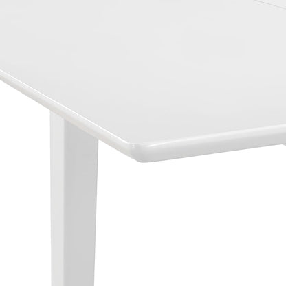 Mesa De Comedor Extensible Mdf Blanca (80-120)x80x74 Cm_3