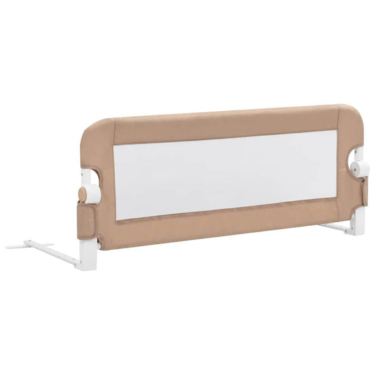 Vidaxl Barandilla De Seguridad Cama De Niño Poliéster Taupe 102x42 Cm_0