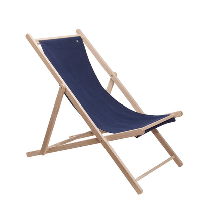 Hamaca Plegable De Madera De Haya Sin Brazos, Azul Oscuro - Scalpers_0