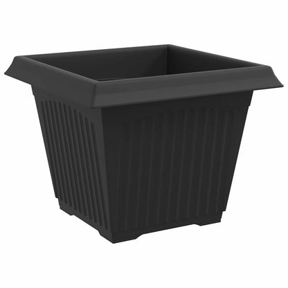 Macetas 6 Uds. Negro Plástico_5
