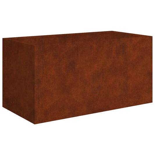Maceta De Acero Corten 80x40x40 Cm_0