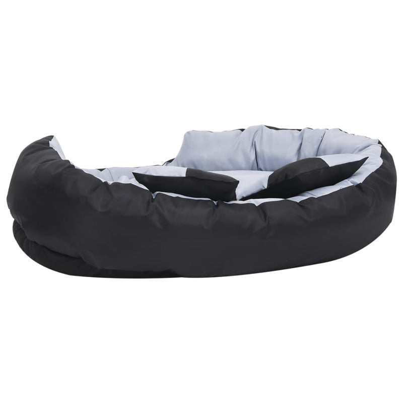 Vidaxl Cojín Para Perro Reversible Y Lavable Gris Y Negro 110x80x23 Cm_5