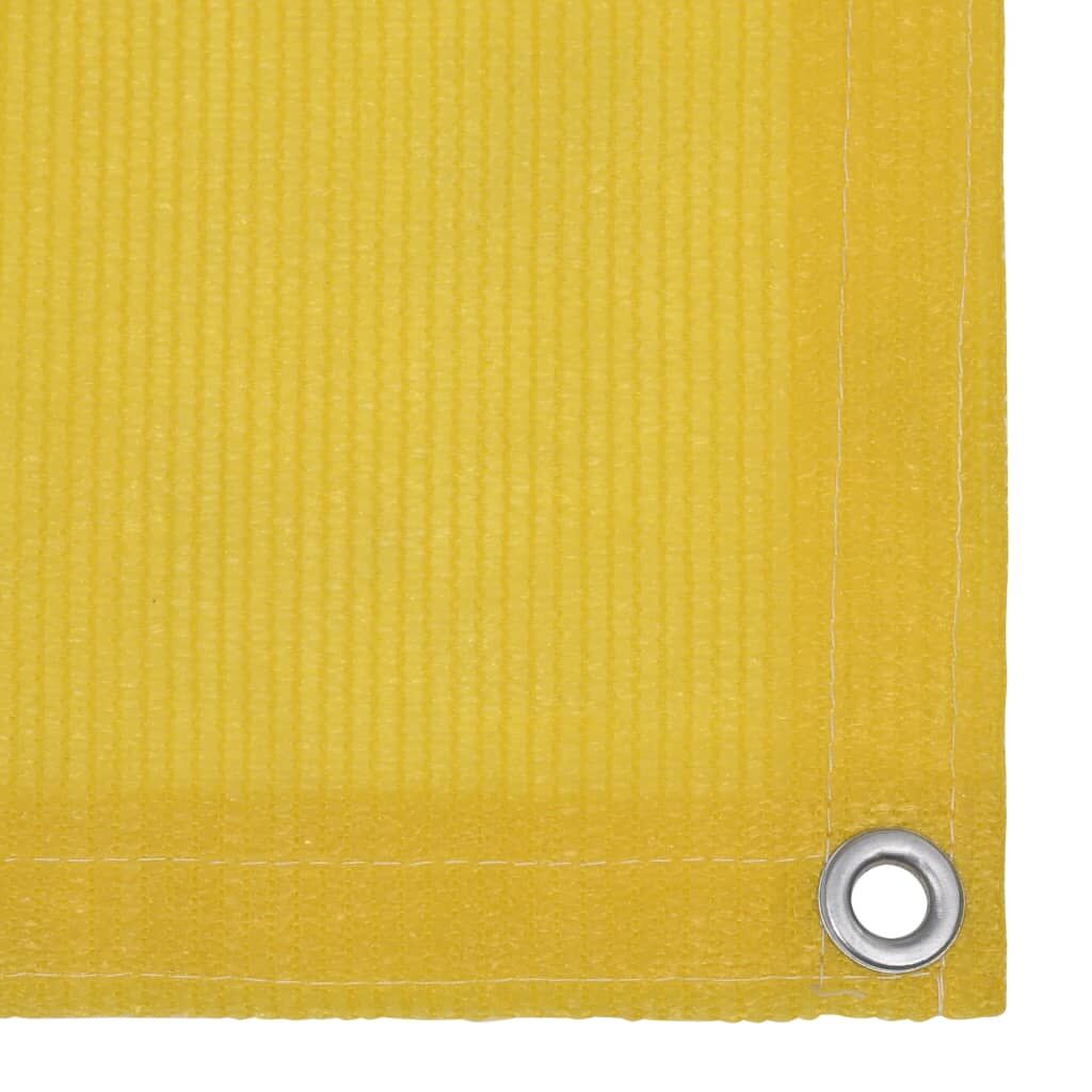 Vidaxl Toldo Para Balcón Hdpe Amarillo 75x400 Cm_1