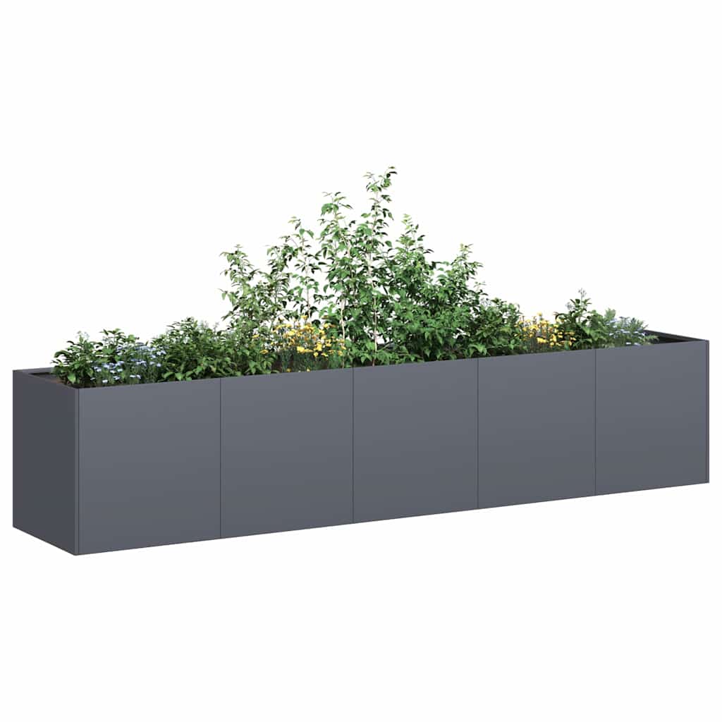 Jardinera Antracita 200x40x40 Cm Acero Laminado En Frío_1