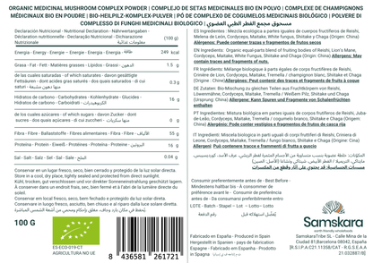 Complejo De 7 Setas Medicinales Bio - 100g | Complejo De Hongos Ecológico Vegano Para Café Y Smoothies, 100% Natural_1