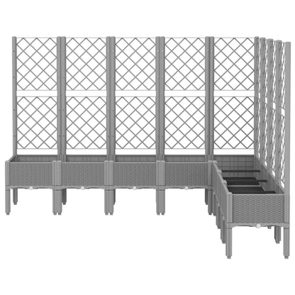 Jardinera Con Enrejado Pp Gris Claro 200x160x142 Cm_2