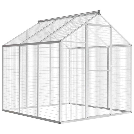 Vidaxl Pajarera De Exterior De Aluminio 183x178x194 Cm_0