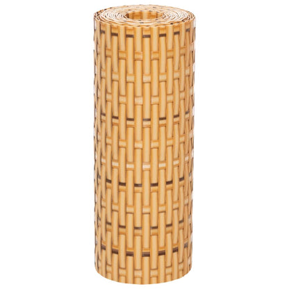 Toldos De Balcón 10 Uds Ratán Sintético Marrón Claro 255x19 Cm / Vetonek_1
