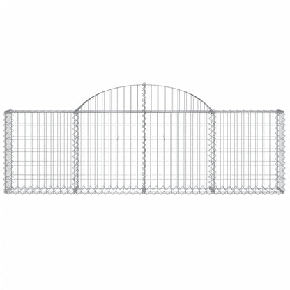 Cestas De Gaviones 20 Uds Forma De Arco Hierro 200x30x60/80 Cm_3