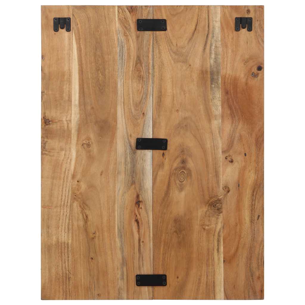 Mesita De Noche Madera Maciza De Acacia 60x32x80 Cm_3