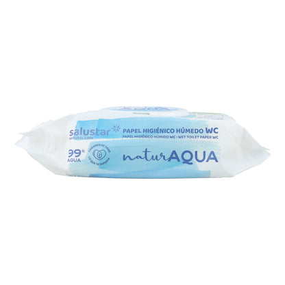 Papel higiénico húmedo Natur Aqua 100 uds