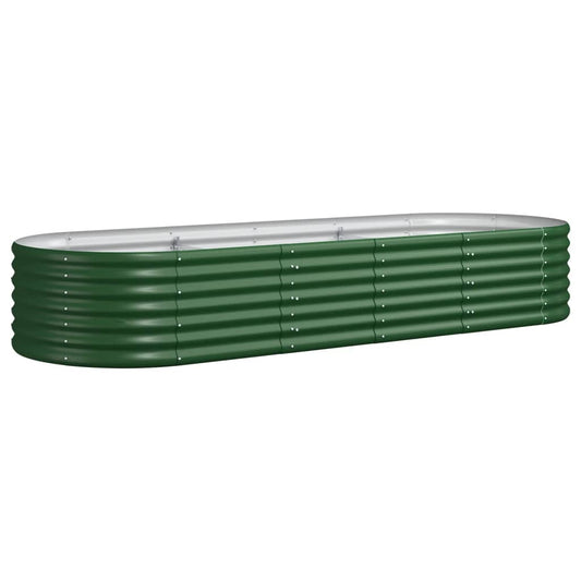 Jardinera Arriate Acero Galvanizado Verde 224x80x36 Cm_0