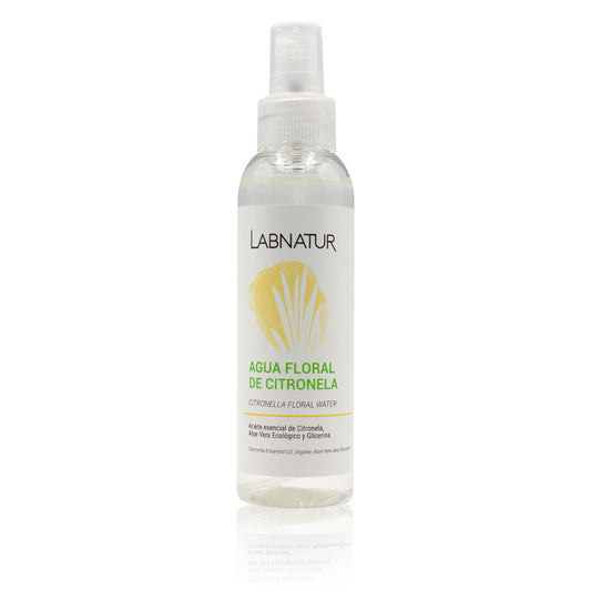 Agua Floral de Citronela Labnatur 125 ml | Repelente Natural de Mosquitos | Aloe Vera y Aroma Cítrico | Vegano_0