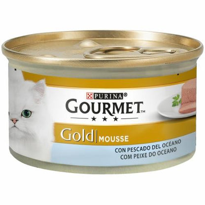 Pack 24 x GOURMET GOLD Mousse Comida húmeda Pescado del Oceano 85 g