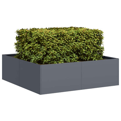 Jardinera Acero Gris Antracita 100x100x30 Cm_1