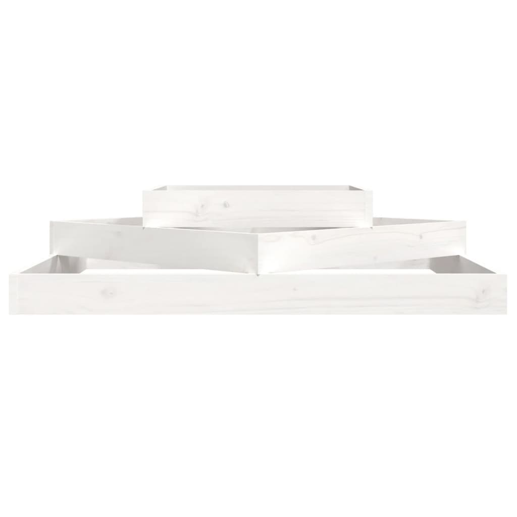 Jardinera Madera Maciza De Pino Blanco 112x112x27 Cm_3