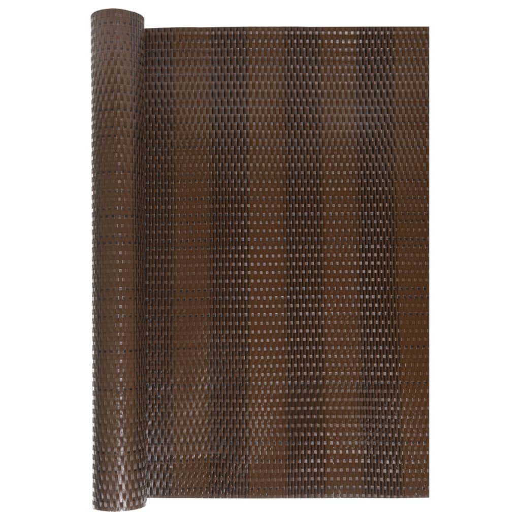 Toldo Para Balcón Ratán Sintético Marrón Y Negro 1000x80 Cm / Vetonek_2