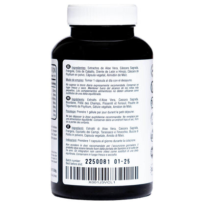 Aloe vera detox 120 cápsulas veganas Hivital