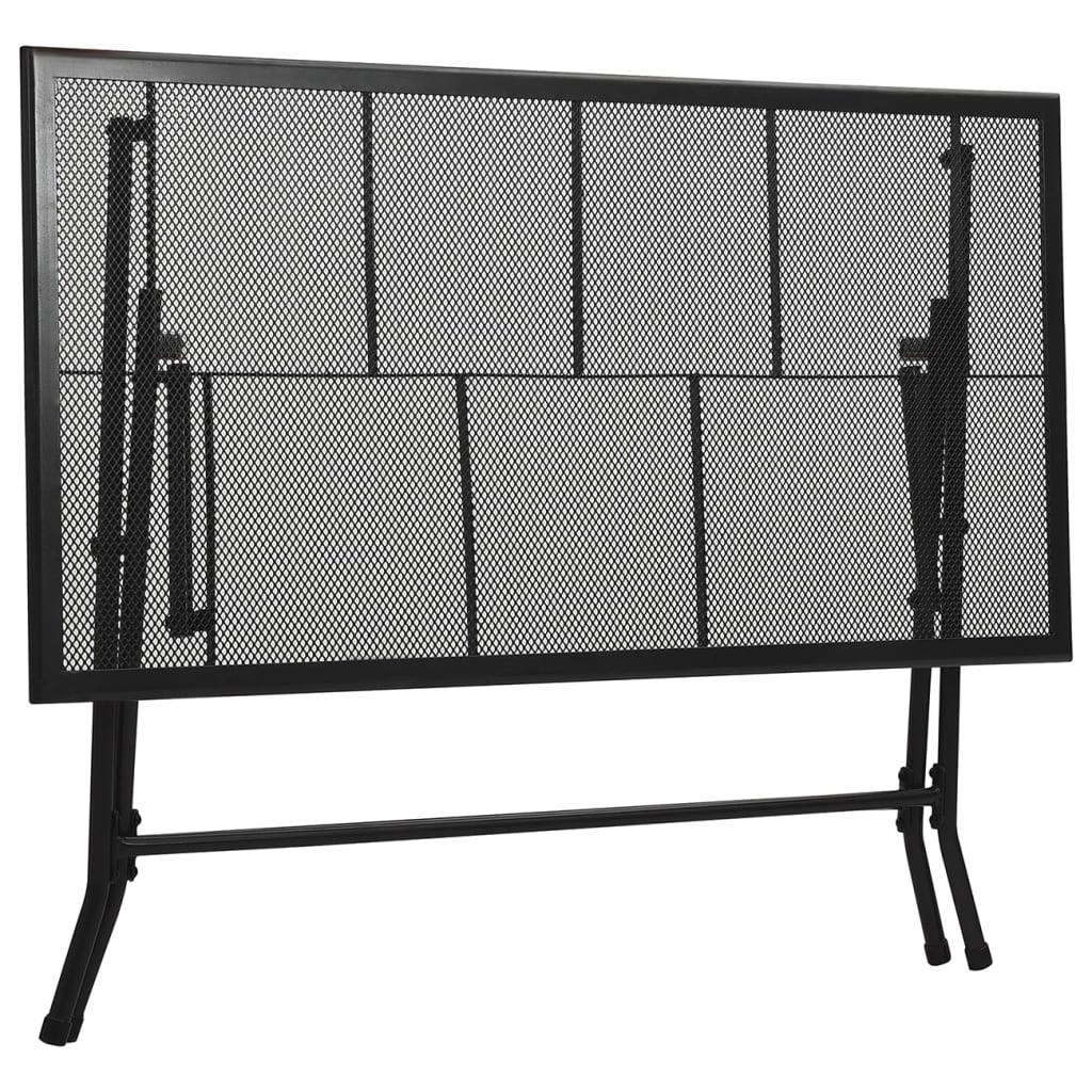 Vidaxl Juego Muebles De Comedor De Jardín De 5 Piezas Acero Antracita_3